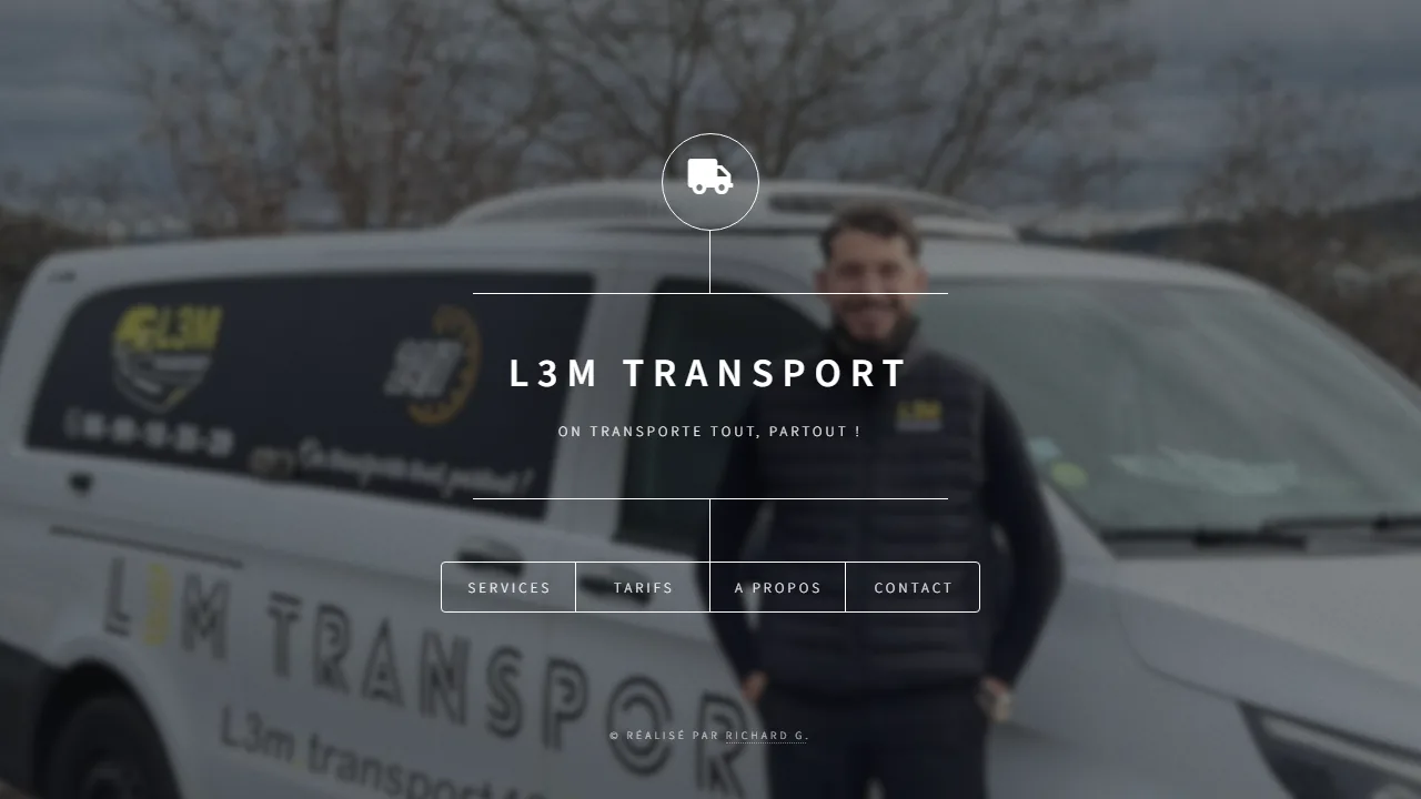 L3M Transport — site vitrine pour une société de transport